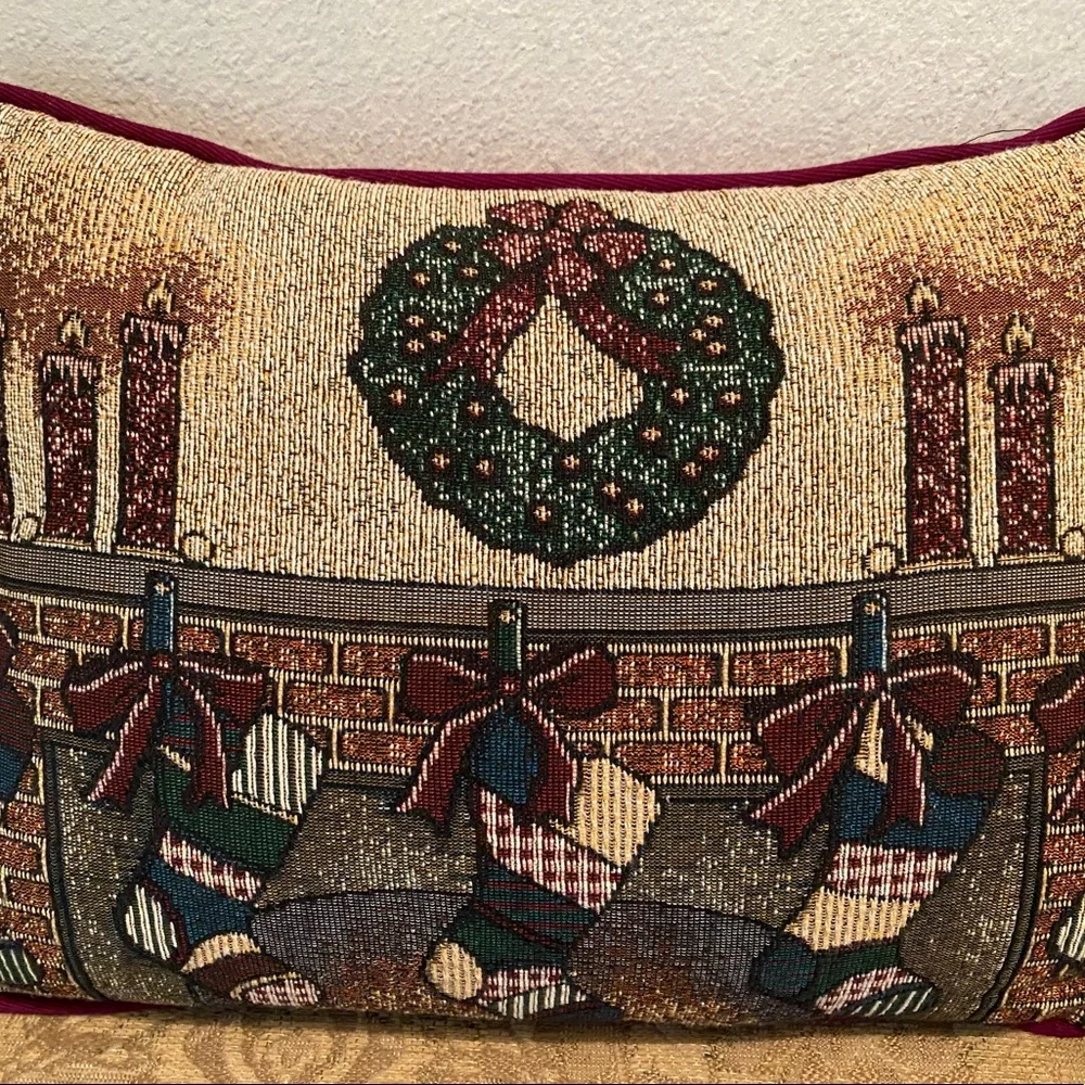 Holiday Tapestry Pillow